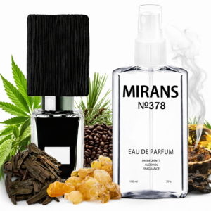 Парфуми MIRANS № 378 (аромат схожий на Nasomatto Black Afgano) Унісекс 100 мл